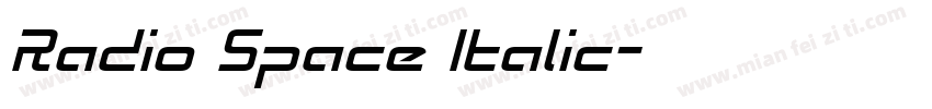 Radio Space Italic字体转换